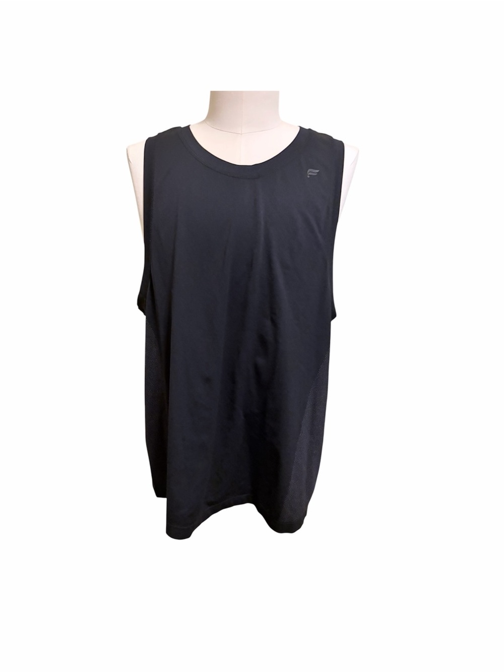 Fabletics XL black training day performance muscle tank top